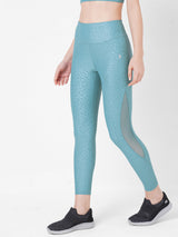 Teal Embossed Mesh Cut Out Set boddactive.com