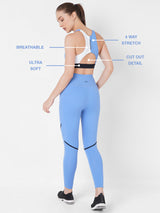 Vista Blue Performance Sports Bra BODD ACTIVE