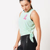 All For The Gram' Mint Tie-Up Tank BODD ACTIVE