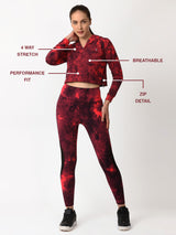 Ruby Wine Tie-dye Hoodie BODD ACTIVE