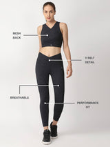 Black Snake Skin V Set BODD ACTIVE