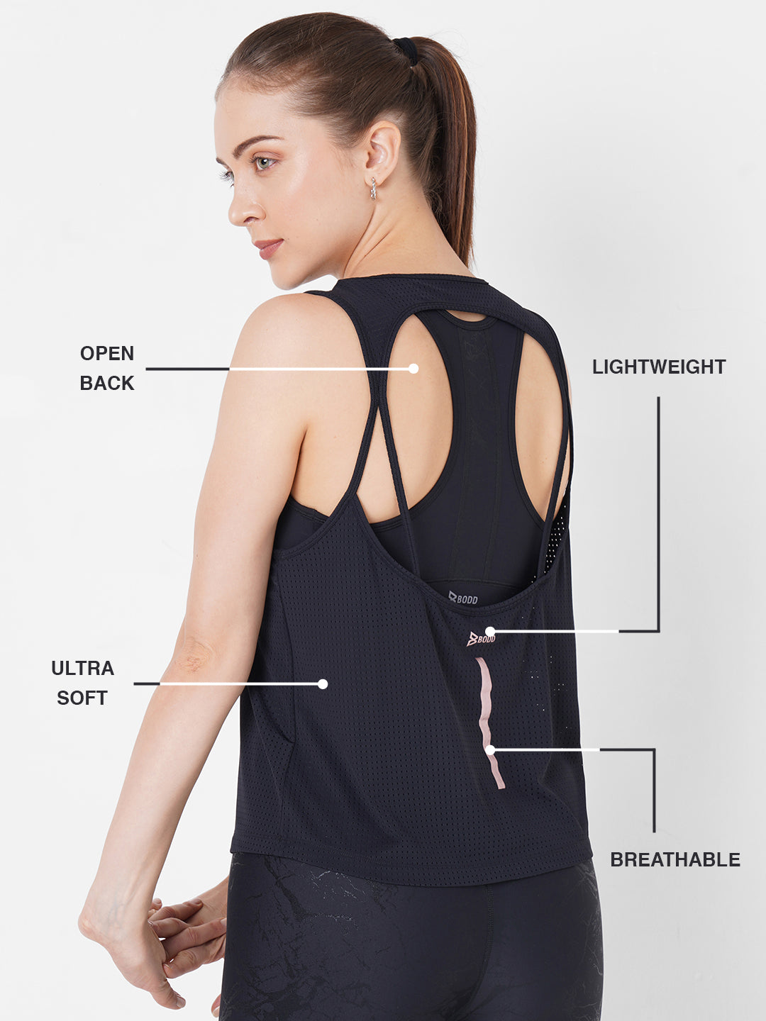 Black All Day Everyday Tank BODD ACTIVE