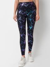 Celestial Marble Metallic Leggings