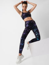 Celestial Marble Metallic Leggings