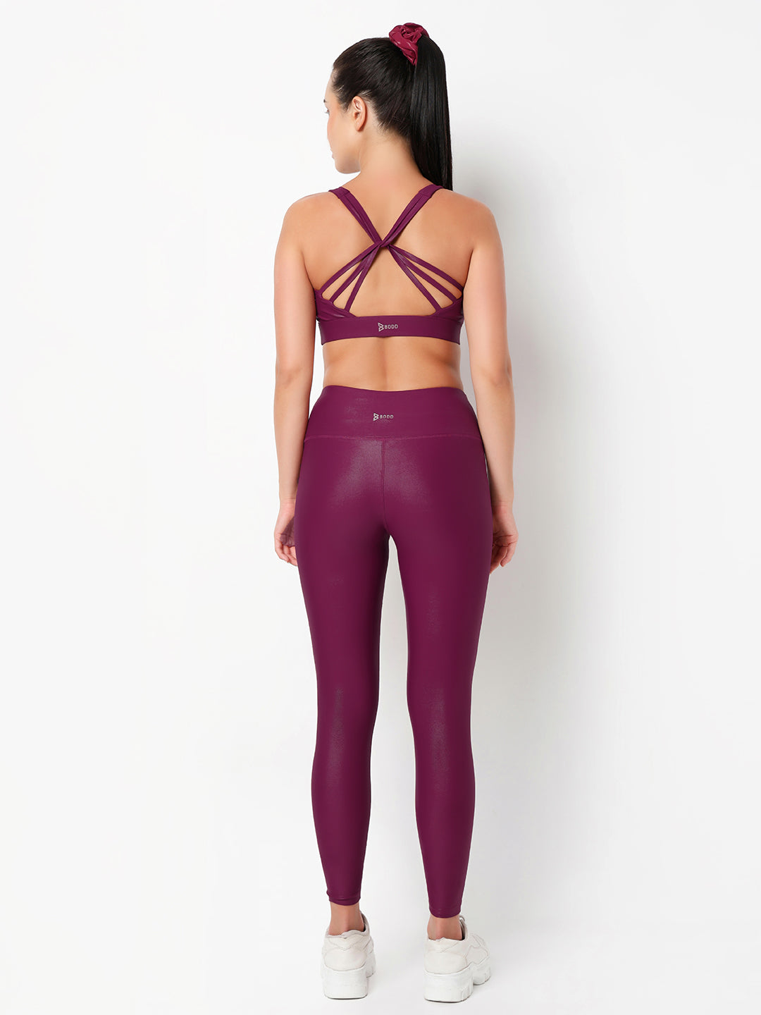 Wine Velocity Gloss Sports Bra