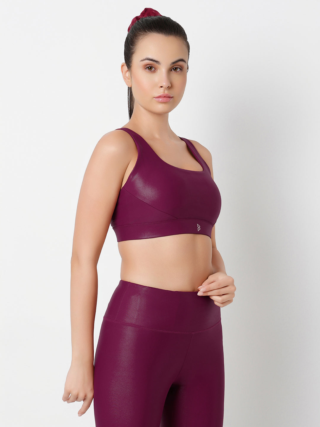 Wine Velocity Gloss Sports Bra
