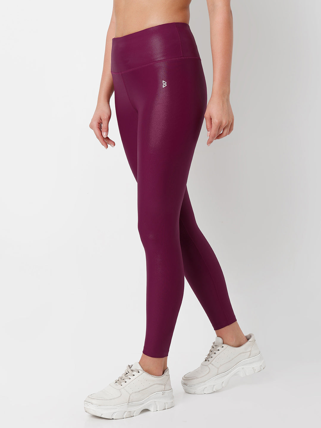 Wine Velocity Gloss Leggings