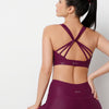 Wine Velocity Gloss Sports Bra