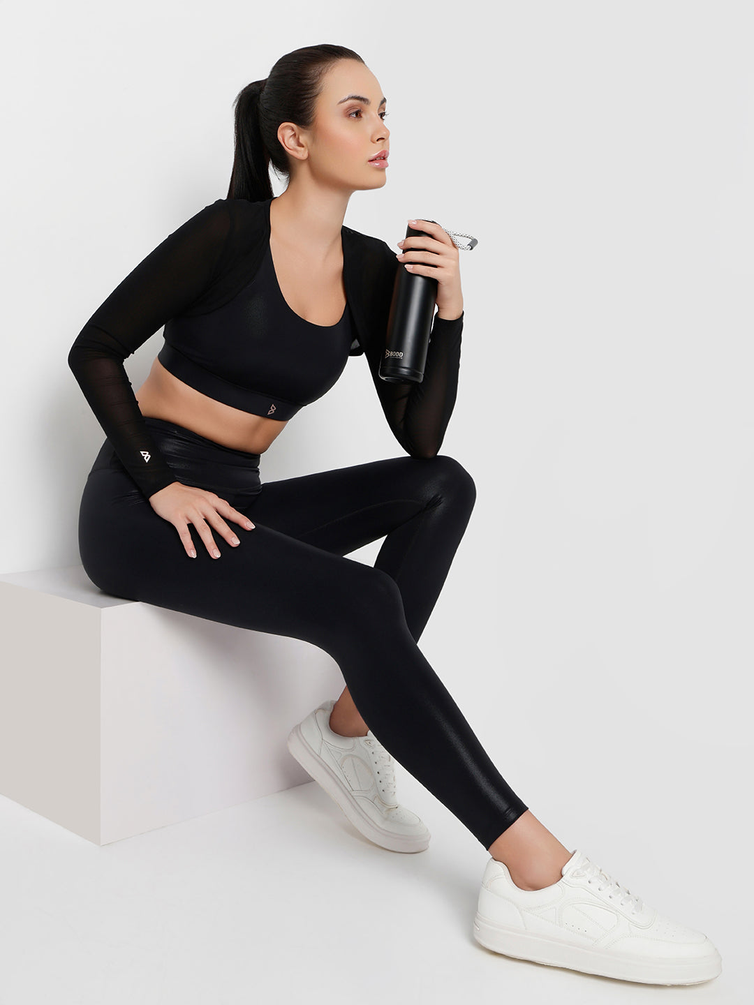 Sheer Impact Black Mesh Bolero