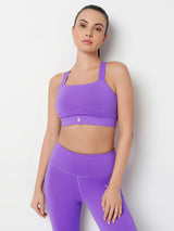 VioletFlow Cross Back Sports Bra
