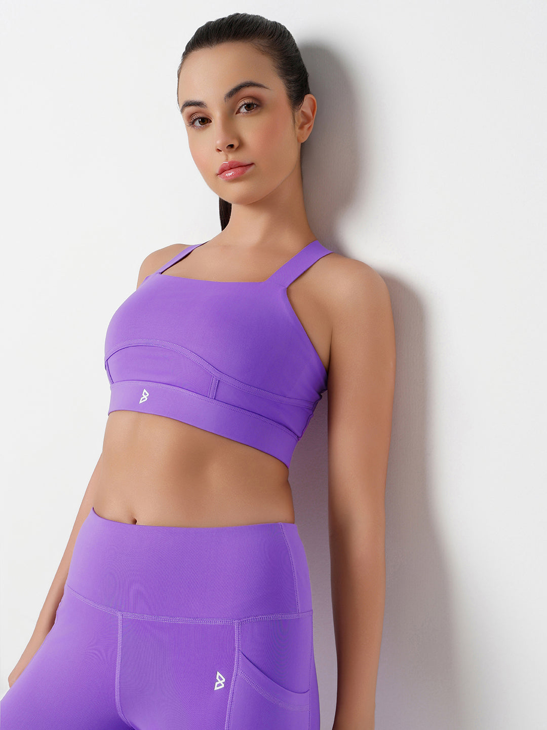 VioletFlow Cross Back Sports Bra
