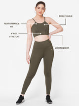 Olivine Basic Crop Top BODD ACTIVE