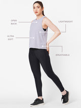 Grey All Day Everyday Tank BODD ACTIVE