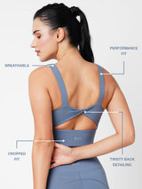 Allure Blue Crop Top BODD ACTIVE