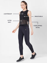 Black Sheer Overlapping Tank BODD ACTIVE