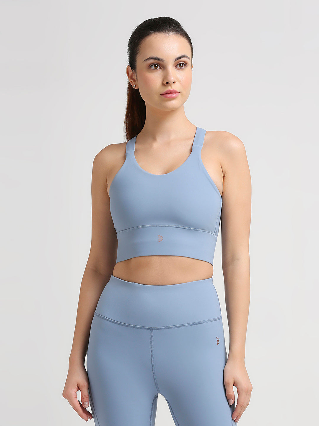 Break A Sweat Stellar Blue Crop Top