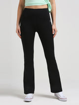 Black Functional Flared Pant