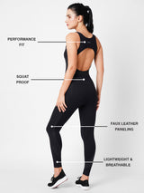 Functional Power Black Bodysuit BODD ACTIVE