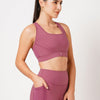 Cranberry Pink Strappy Sports Bra BODD ACTIVE