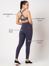 Functional Grey Cosmo Bodysuit BODD ACTIVE