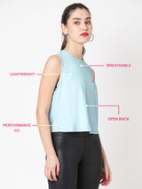 Gin Or Gym Blue Tank BODD ACTIVE