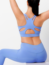 No Excuses Periwinkle Blue Sports Bra