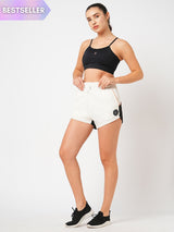 Front Runner White Colourblock Shorts BODD ACTIVE