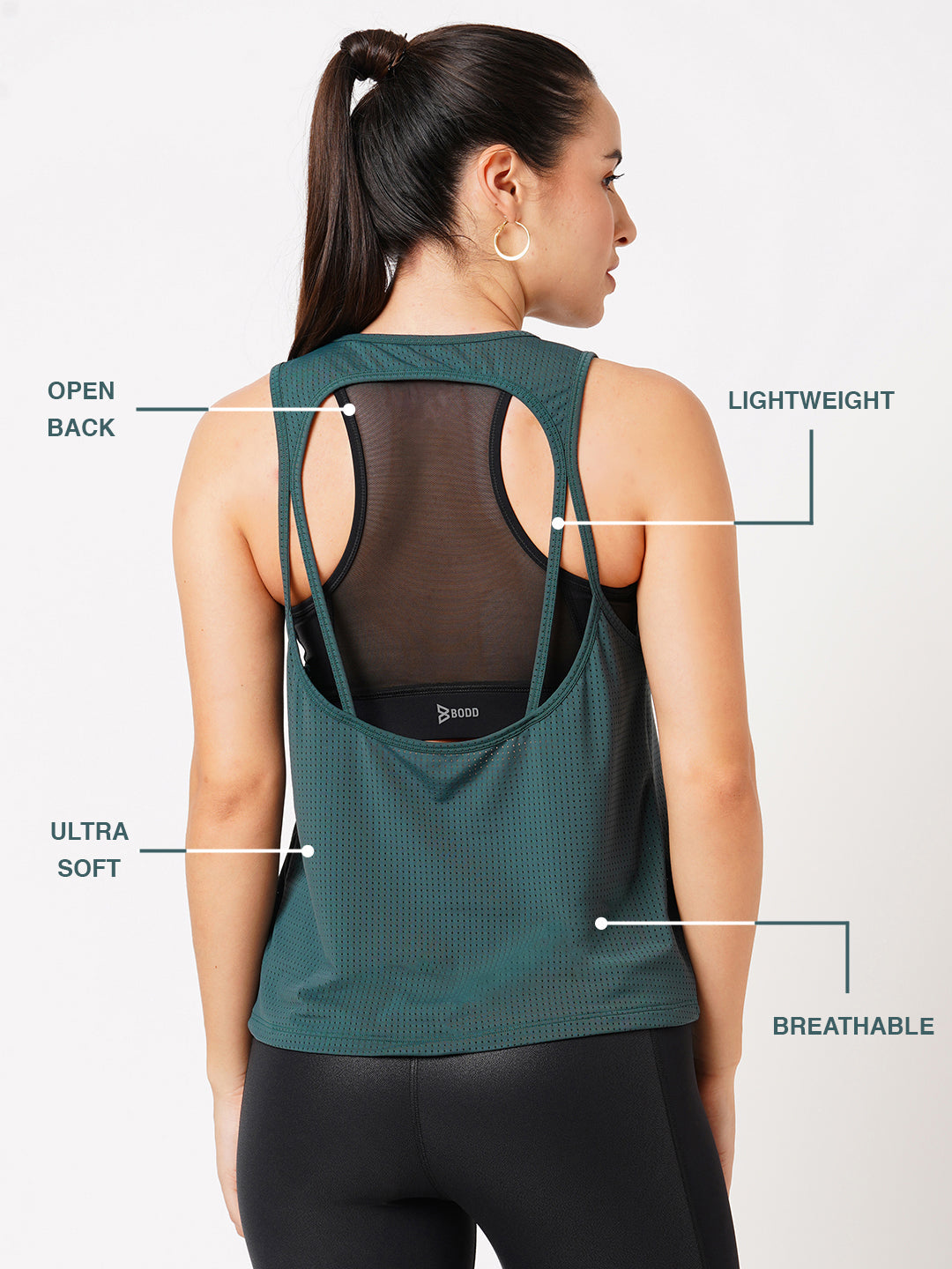 Pine Green All Day Everyday Tank BODD ACTIVE