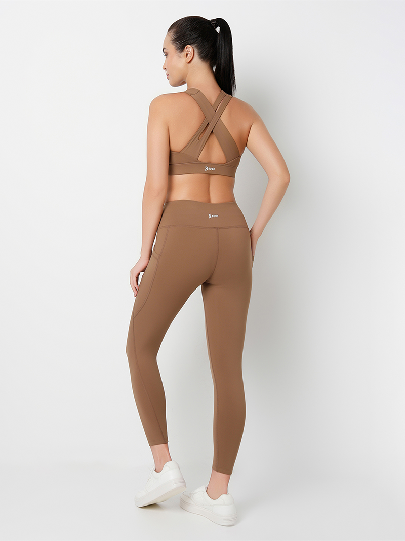 Stay in Motion Mocha Sports Bra