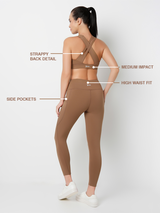 Stay in Motion Mocha Activewear Set