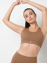 Stay in Motion Mocha Sports Bra