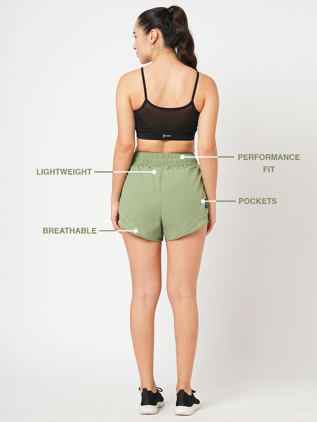 Off Duty Jade Running Shorts BODD ACTIVE