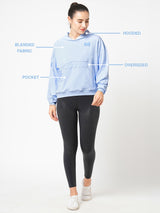 Just Glow With The Flow Blue Hoodie BODD ACTIVE