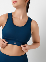 Momentum Shift Teal Sports Bra