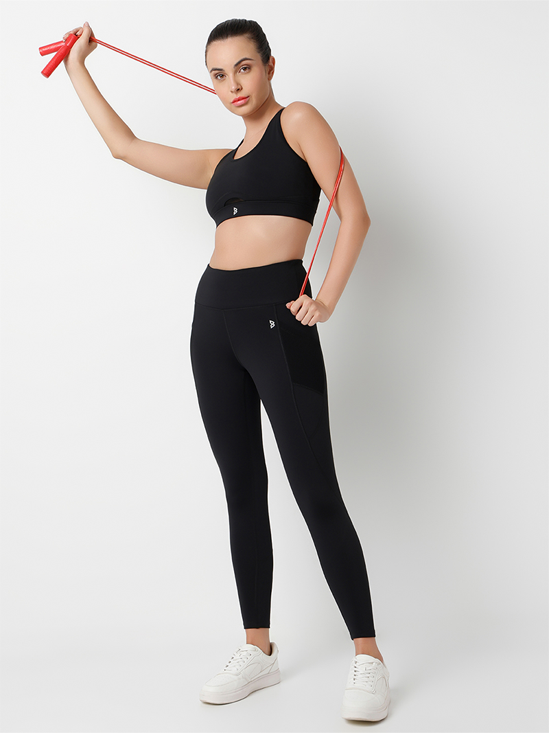 Pinnacle Performance Black Sports Bra