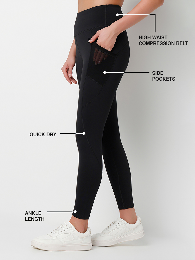 Pinnacle Performance Black Leggings