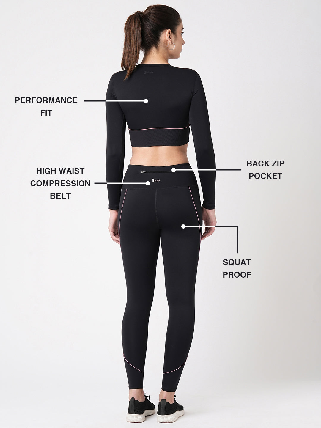 Black & Purple Endurance Set BODD ACTIVE