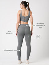 Grey Essential Leggings BODD ACTIVE
