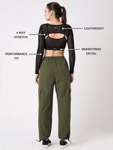 Black Mesh Open Back Tee BODD ACTIVE