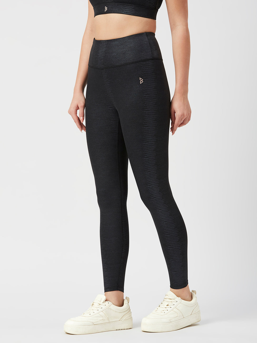 Meet Me In Manhattan Black Metallic Leggings