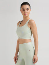 Challenge Accepted Mint Holo Sports Bra