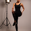 At My Best Black Cut Out Bodysuit