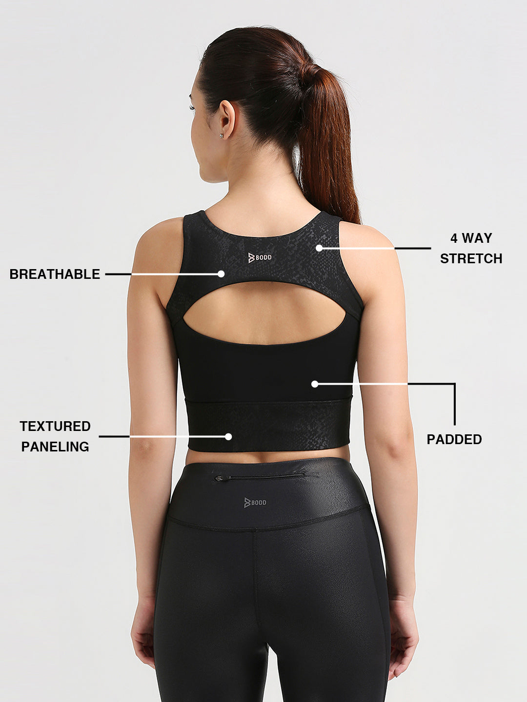 The Perfect Form Black Crop Top