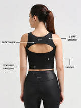 The Perfect Form Black Crop Top