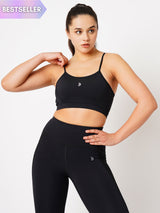 Core Black Performance Sports Bra BODD ACTIVE