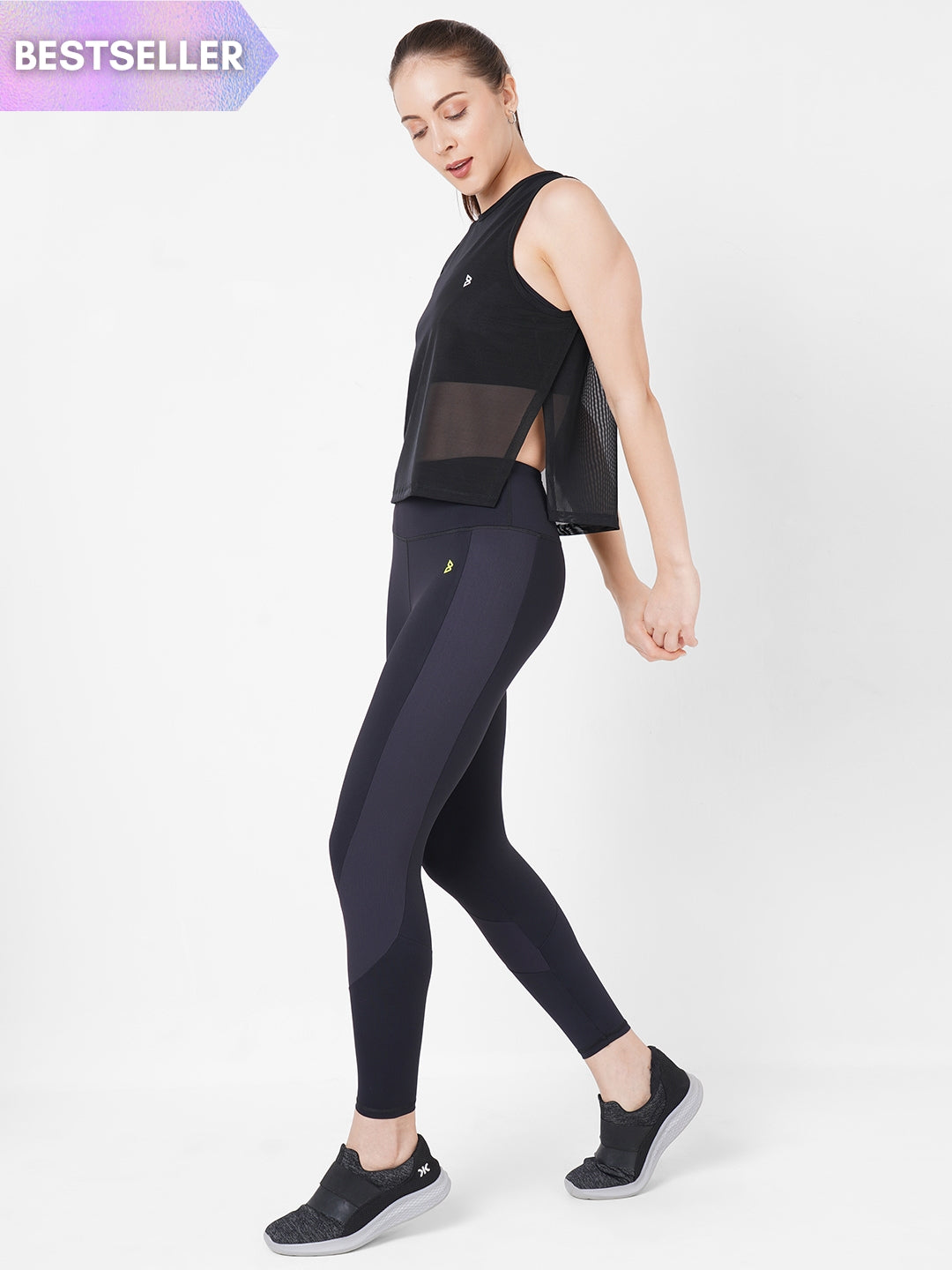 Black Sheer Overlapping Tank BODD ACTIVE