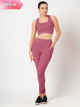 Cranberry Pink Leggings BODD ACTIVE