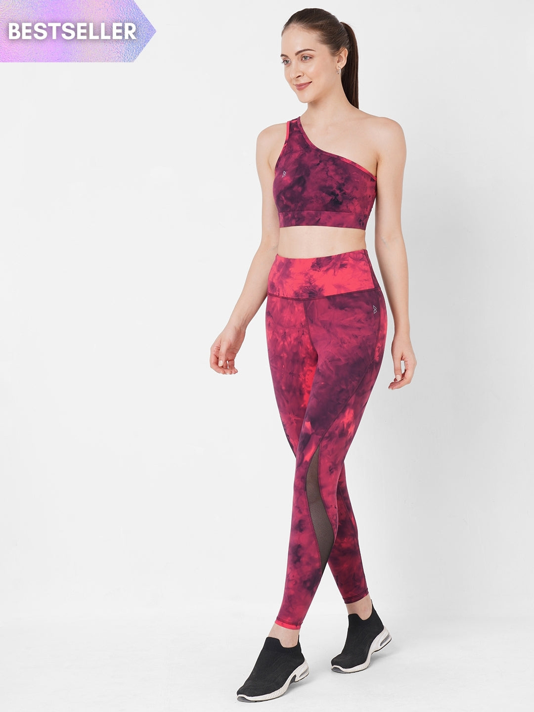 Ruby Wine Tie-dye High Rise Leggings BODD ACTIVE