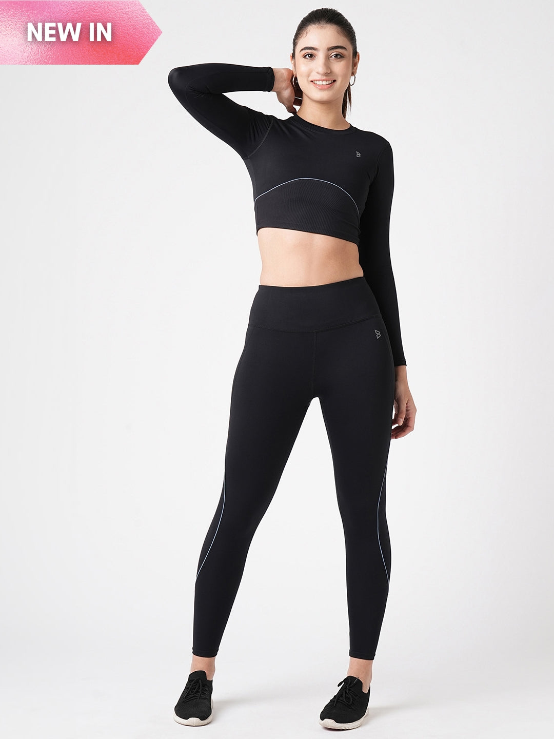 Black & Blue Endurance Leggings BODD ACTIVE