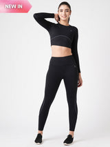 Black & Blue Endurance Leggings BODD ACTIVE